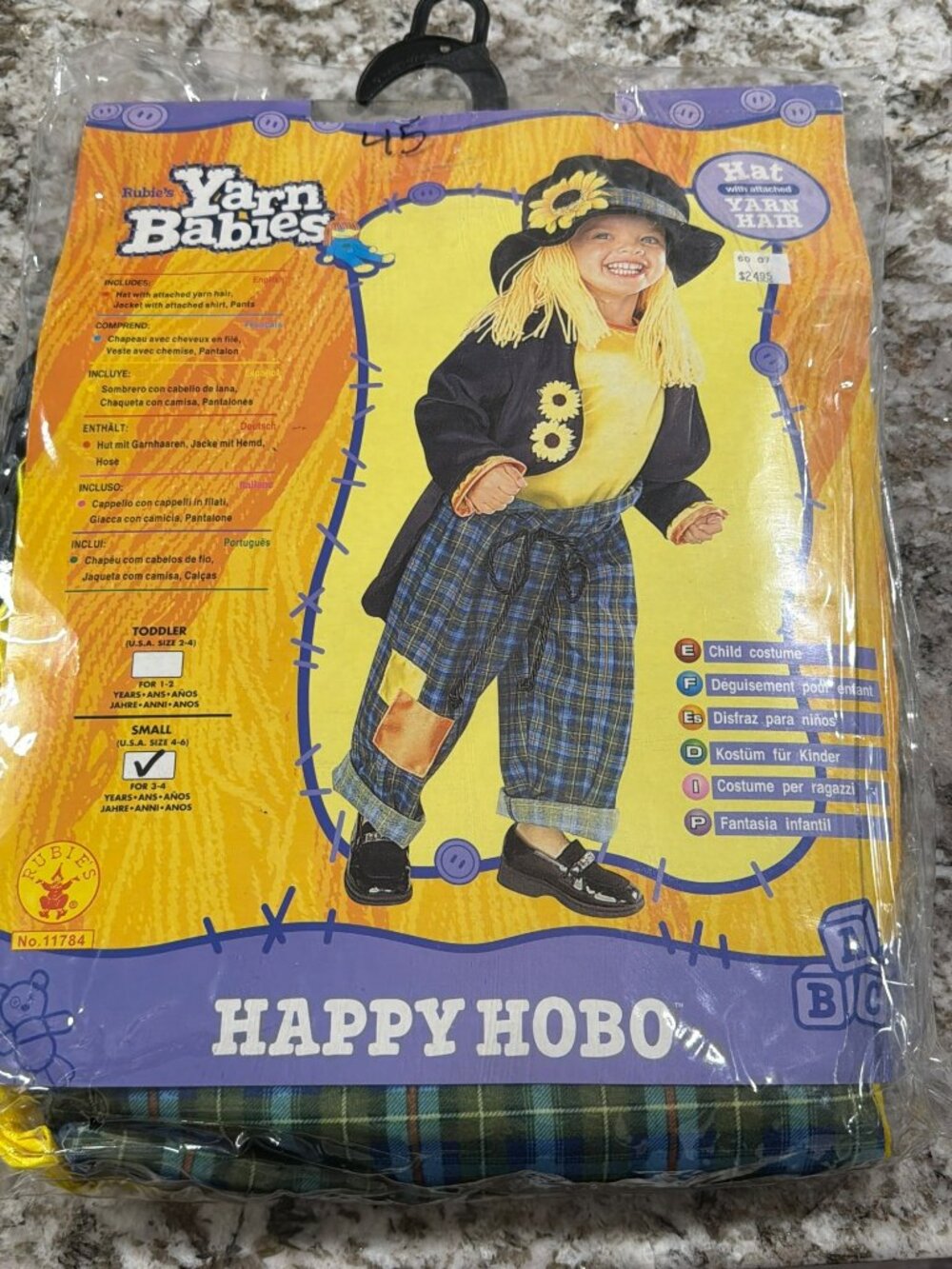 Rubies Yarn Babies Hobo Costume New